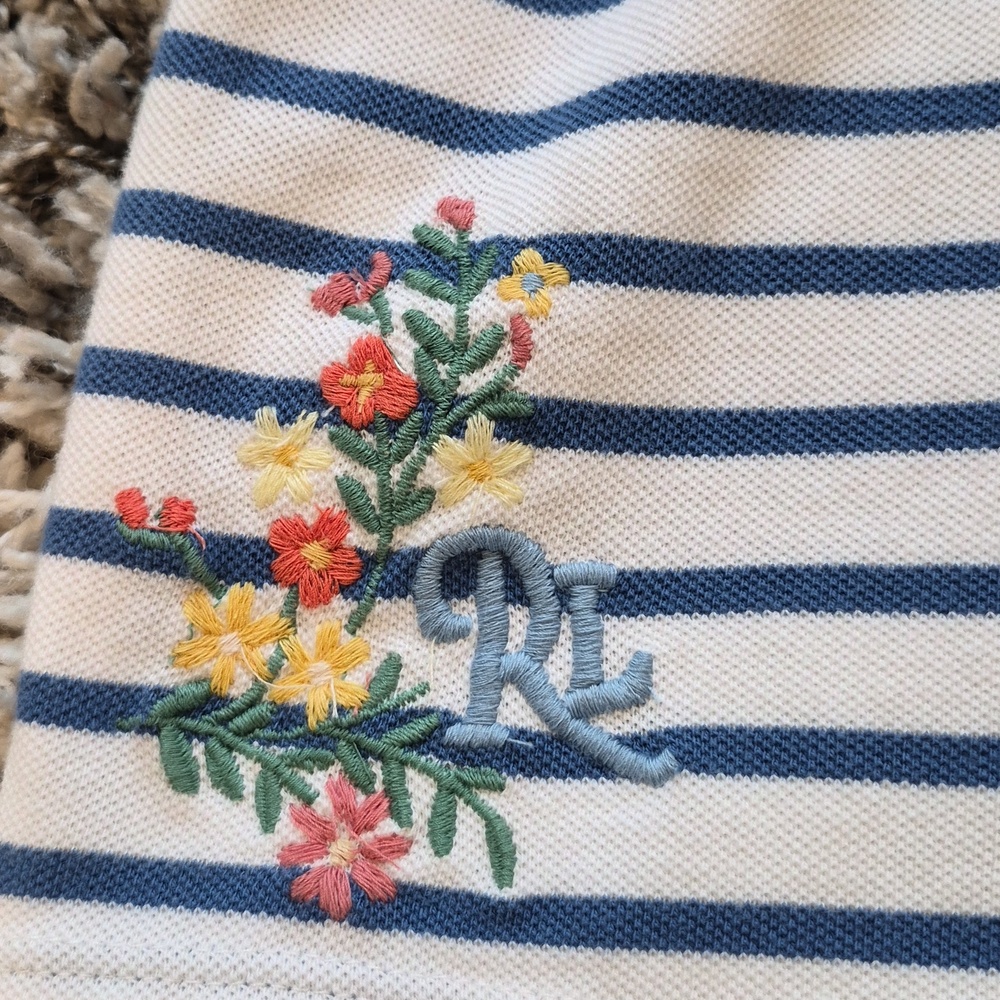 Polo Ralph Lauren (Small Flaw) Embroidered Romper - Picture 4 of 10